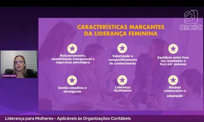 Liderança para mulheres foi tema de evento promovido pelo CRCSC Mulher