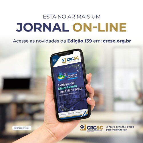 Está no ar a edição 139 do Jornal On-Line CRCSC