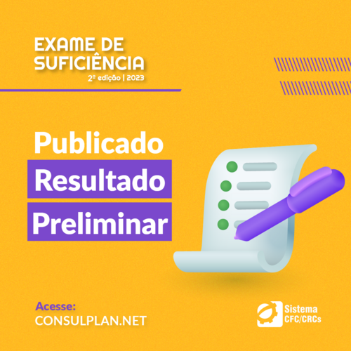 Divulgado o resultado do Exame de Suficiência 2/2023. Confira!