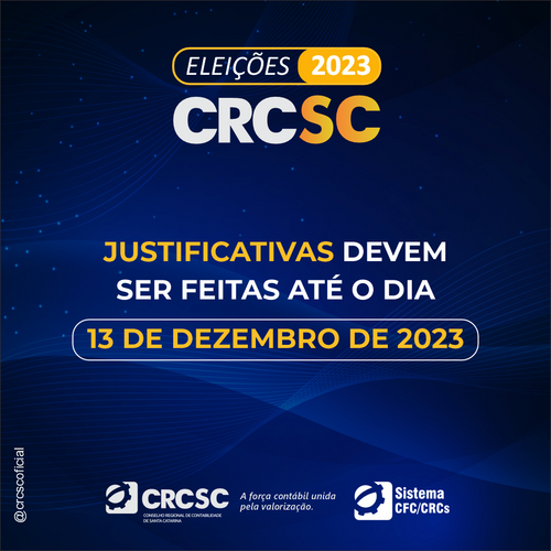 Profissionais que não votaram nas Eleições CRCSC precisam enviar JUSTIFICATIVA