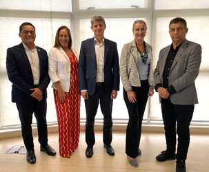 Presidente do CRCSC visita delegado da Receita Federal do Brasil em Florianópolis