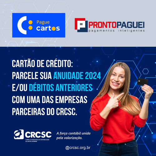 Anuidade 2024 e/ou débitos anteriores podem ser parcelados no cartão de crédito