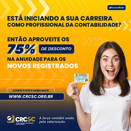  Novos registros de profissionais da contabilidade têm 75% de desconto na anuidade 2024