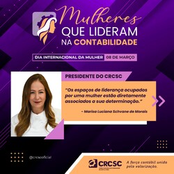 Mulheres que lideram na contabilidade: conheça as conselheiras do CRCSC e o que pensam sobre a atuação feminina