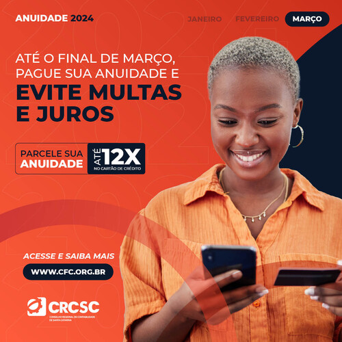 Anuidade: março é o último mês para o pagamento sem acréscimos