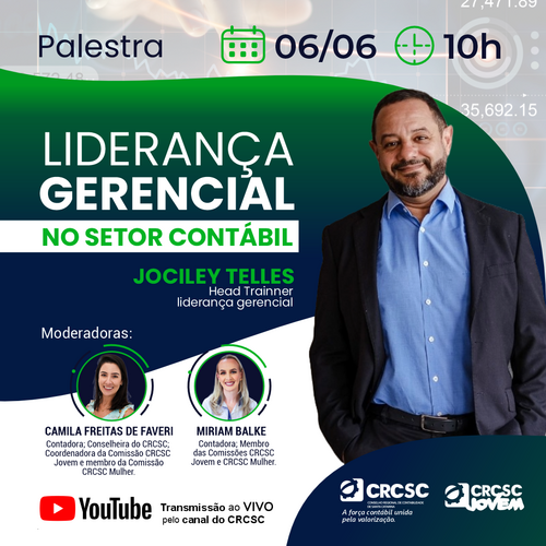 Liderança Gerencial no Setor Contábil será tema de palestra on-line no CRCSC