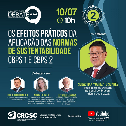 Importantes instrumentos de gestão, a adoção das Normas de Sustentabilidade serão tema de evento do CRC