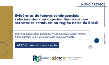 Artigo Revista RCCC: Evidências de fatores contingenciais relacionados com a gestão financeira em secretarias estaduais na região norte do Brasil