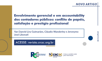 Artigo: Envolvimento gerencial e em accountability dos contadores públicos: conflito de papéis, satisfação e prestígio profissional