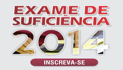 Exame de Suficiência - Inscrições poderão ser feitas até o dia 26 de junho.